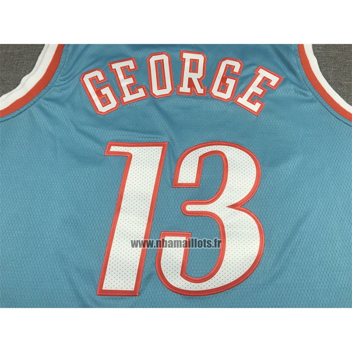 Maillot Los Angeles Clippers Paul George NO 13 Ville 2021-22 Bleu
